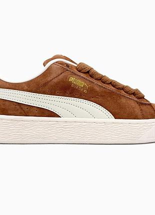 Кроссовки мужские, кроссовки женские, 1в1 люкс качество, кожа, puma suede xl haute coffee, sky-pum-0029