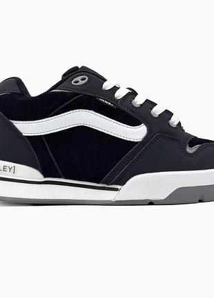 Кроссовки мужские, кроссовки женские, 1в1 люкс качество, кожа, vans rowley xlt black/white, sky-van-0030