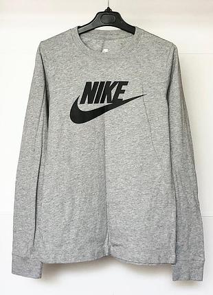 Лонгслив nike sportswear essential серый xs