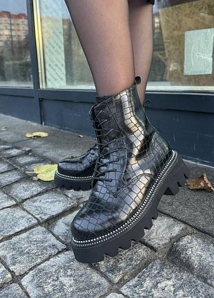 Кросівки чоловічі, кросівки жіночі, 1в1 люкс якість, шкіра, boots black ❄️, ananas-136