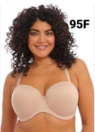 42e/95f бюстгальтер elomi el4300 smooth strapless bra sahara, трансформер