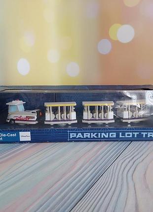 Набор металлических моделей трамваев disney parks parking lot tram
