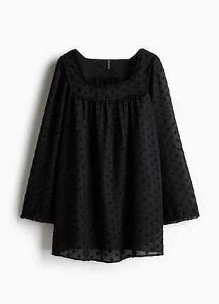 Сукня жіноча h&m чорна обʼємна сукня