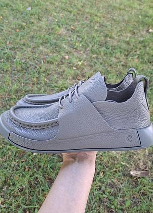 Мужские кожаные мокасины туфли ecco cozmo m, 42р. на 27 см