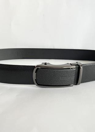 Новый мужской ремень автомат, натуральная кожа 35 мм. 80-100 см.