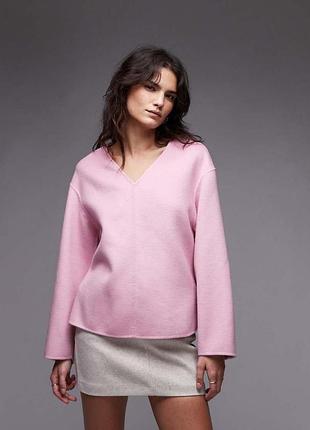 Doublé wool-blend top шерсть 3