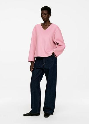 Doublé wool-blend top шерсть