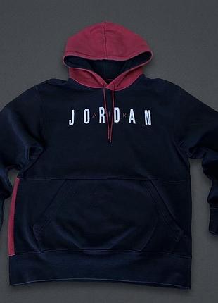 Худі jordan чорне/бордове — оригінал