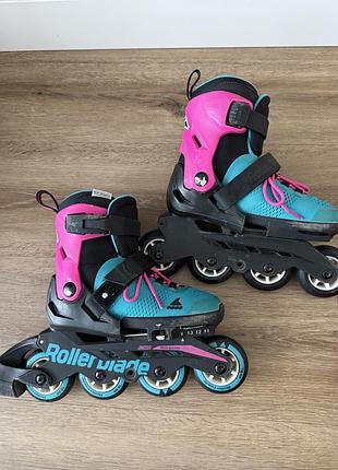 Дитячі ролики rollerblade для дівчинки. розмір  з 28по 32