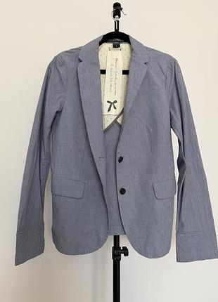 Жіночий жакет maison scotch у красивому сіро-блакитному відтінку