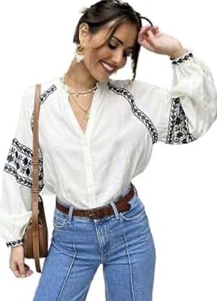 Блуза вишита zara