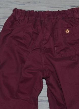 4 - 5 лет 110 см фирменные штаны брюки узкачи утеплены на подкладке бордо next некст6 фото
