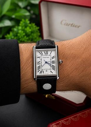 Мужские премиум часы cartier tank с календарем