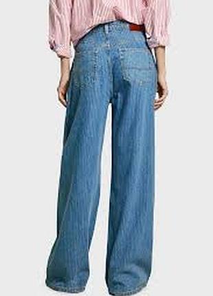 Джинси розмір 44/10 s xs не стрейчеві zara широкі палацо пояс гумка