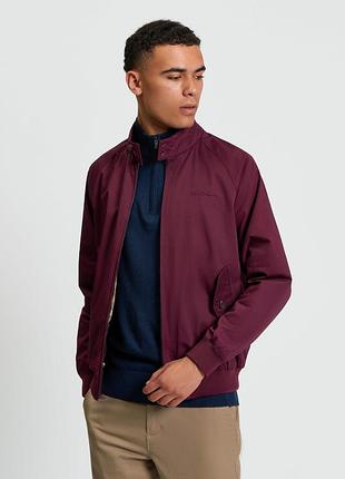 Мужская куртка-харрингтон ben sherman signature бордового цвета