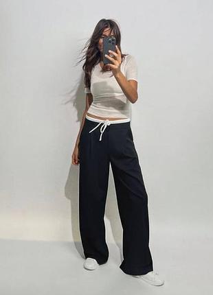 Брюки чорні zara
