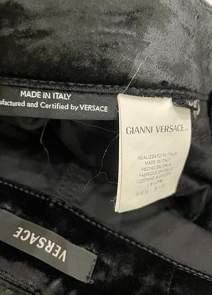 Бархатные брюки versace 5