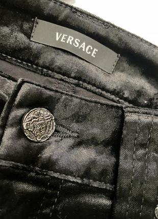Бархатные брюки versace 4