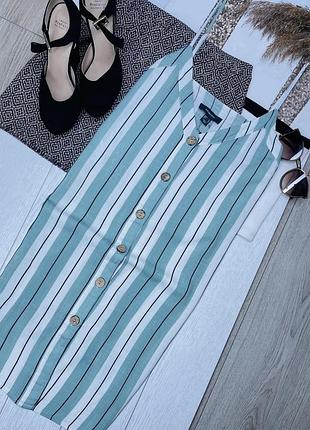 Нова літня сукня primark m коротке плаття комбінація смугаста сукня на ґудзиках плаття майка
