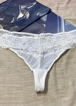 Ann summers шикарні білі мереживні стрінги