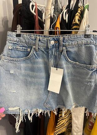 Джинсова спідниця zara