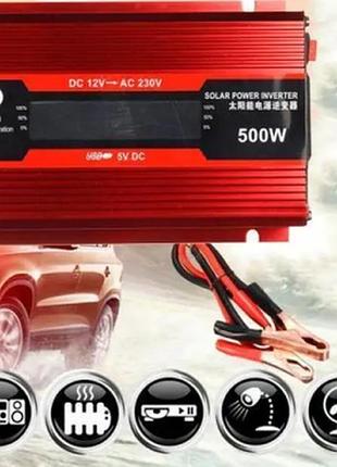 Преобразователь ac/dc kc-500d 500w+lcd, инвертор в машину 3