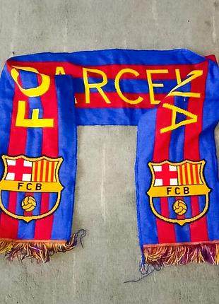 Футбольный шарф в коллекцию fc barcelona