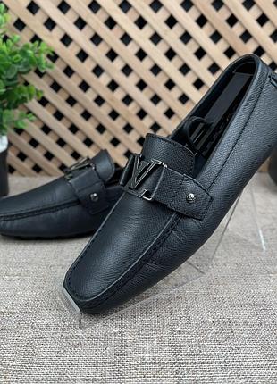 Louis vuitton monte carlo driving moccasin мужские туфли мокасины кожа оригинал 42.5 eur