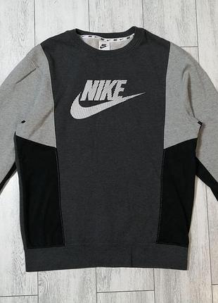 Оригінальний світшот nike m nsw hybrid fleece crew — розмір s/m