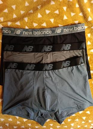 Трусы боксеры mens premium boxer brief new balance, набор 2 шт, m