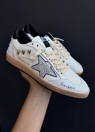 Жіночі кеди з зіркою golden goose deluxe brand ggdb голден гус  шкіра 36–41   в наявності балстар ballstar