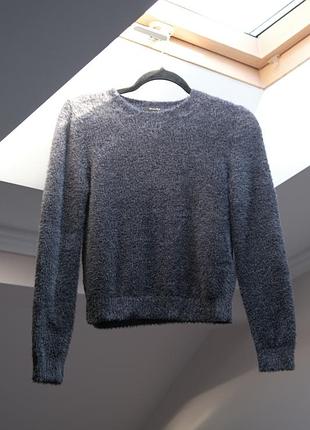 Мʼякий сірий светр massimo dutti