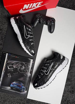 Чоловічі кросівки nike p-6000 black white