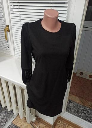 Плаття 👗 замш з бахрамою  💗💗💗💗