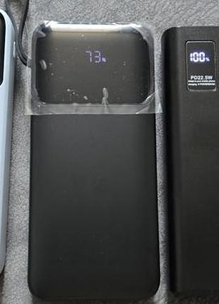 Зовнішній акумулятор power bank 20000mah 1*usb qc3.0 1*type-c pd 22.5w black