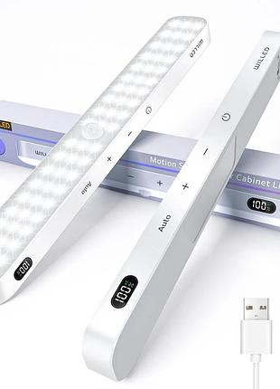 Лампа нічник willed wus-014 акумуляторна з датчиком руху | біле світло 6000к | type c | 1300 mah 1шт