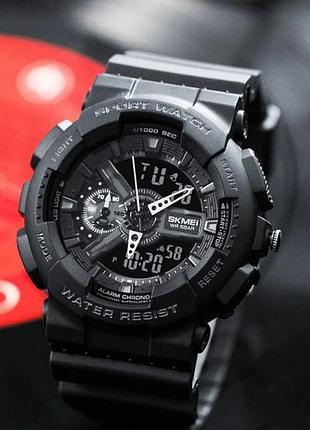 Чоловічий годинник, часы skmei 1688 all black.