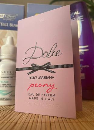 Пробник (віалку) жіночої парфумованої води dolce & gabbana dolce peony