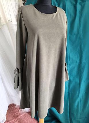 Брендовое черное платье -сарафан с пайетками. 50-52р