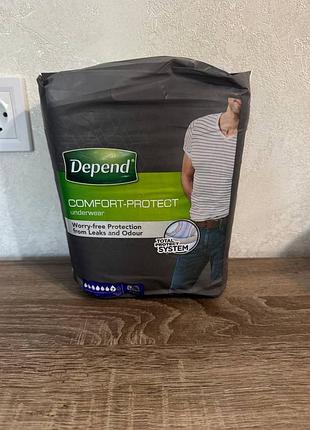 Мужские урологические трусы depend 7 капель размер l xl