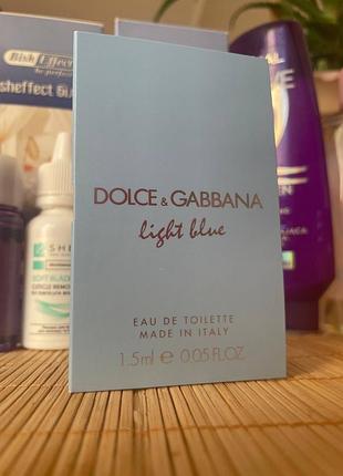 Пробник (миниатюра) женской туалетной воды dolce &amp; gabbana light blue