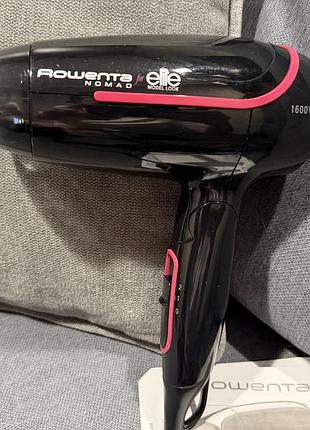 Фен rowenta nomad, cv3312fo, 1600w складний, ідеальний стан