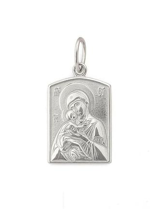 ✨ нательная иконка "богородица володирская" из серебра 925 проби ✨