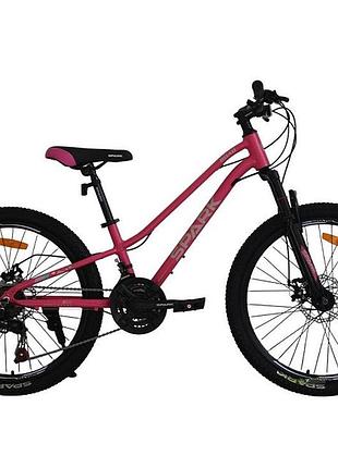 Велосипед al 24" spark road, disk рама 11" малиновый (239974)
