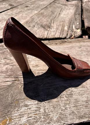 Назва: туфлі prada жіночі шкіряні коричневі 38,5 made in italy