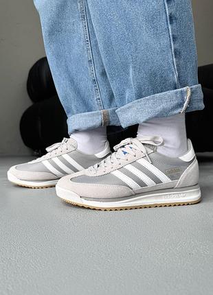 😍 женские кроссовки adidas sl 72 light grey/white