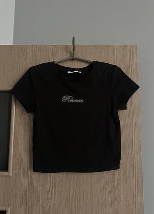 Стильный трендовый топ со стразами