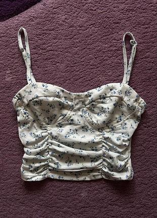 Квітковий топ новий floral print