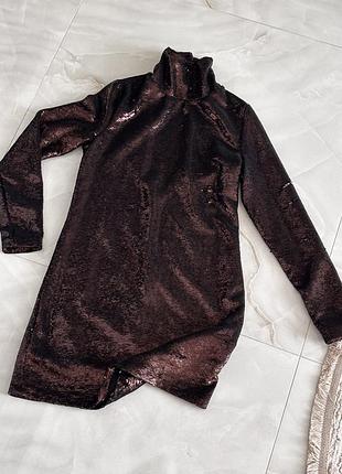 Жіноча вечірня сукня в паєтках zara 36р