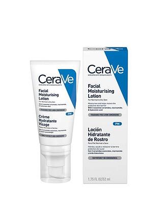 Крем-лосьйон зволожуючий для обличчя на ніч cerave pm